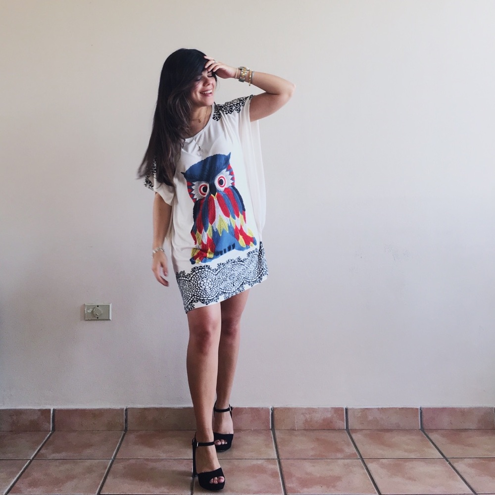 Owl Summer Mini Dress